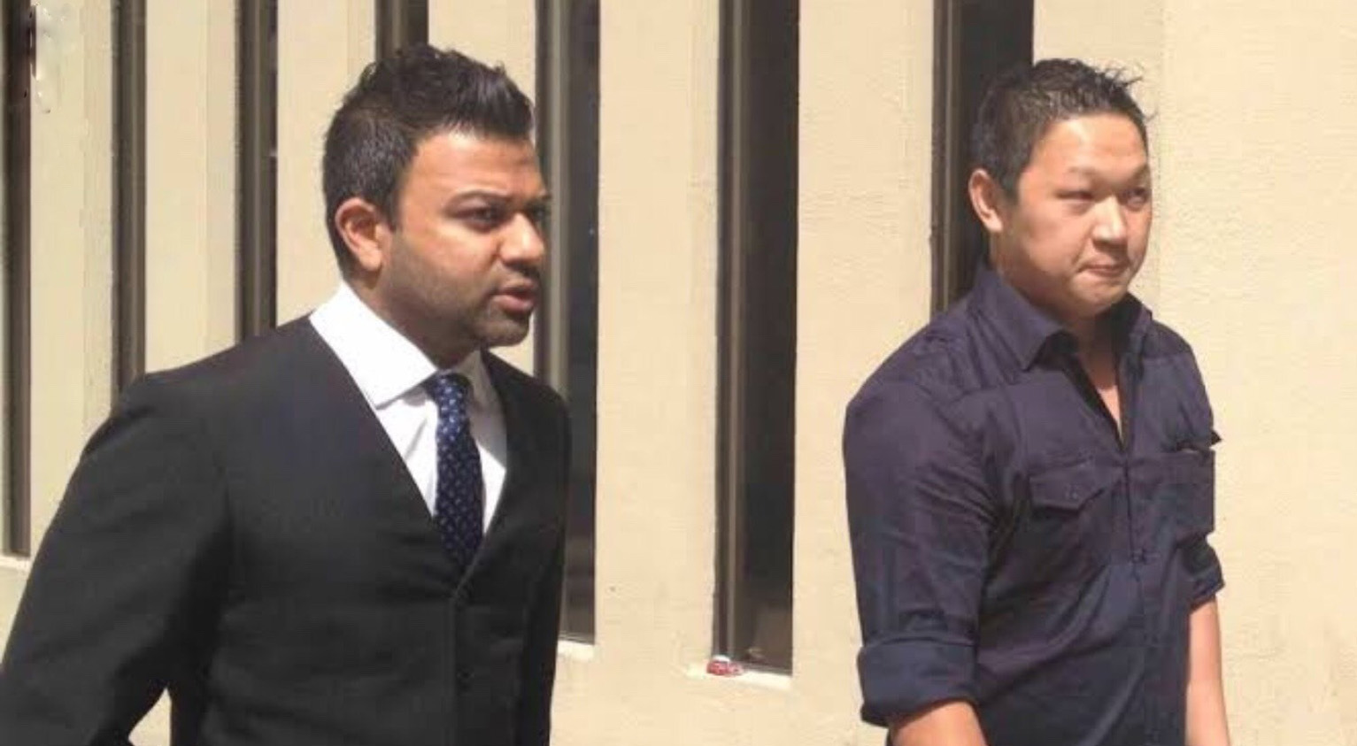 advocate shash nigam with his 1 client